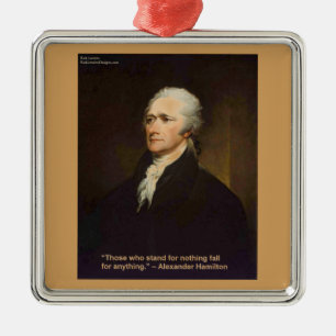 Hamilton Fall för något citat Gift Julgransprydnad Metall