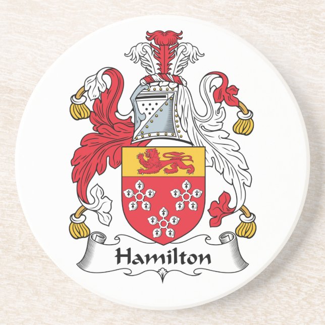 Hamilton familjvapensköld underlägg (Framsidan)