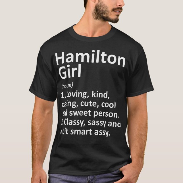 Hamilton Girl Oh Ohio T Shirt (Framsida)