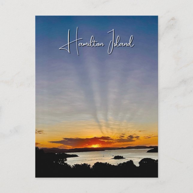 Hamilton Island Solnedgång Vykort (Framsida)