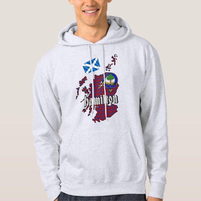 Hamilton Klan Badge Vuxen Hoodie (Framsida)