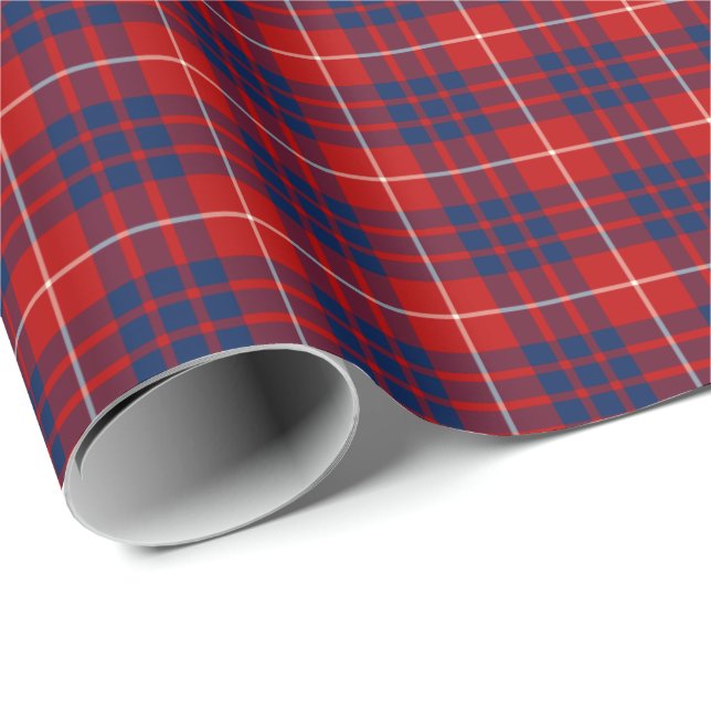 Hamilton Klan Tartan Presentpapper (Rullad Hörn)