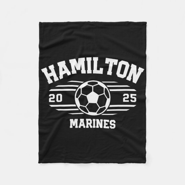 Hamilton Marines Fotboll Byll 2025 Hs  Fleecefilt (Framsidan)