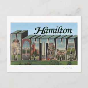 Hamilton Montana - Large Brev Scenes Vykort