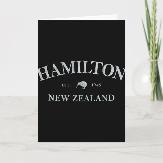 Hamilton New Zealand Hamilton Nz Graphic Print  Kort (Framsida)