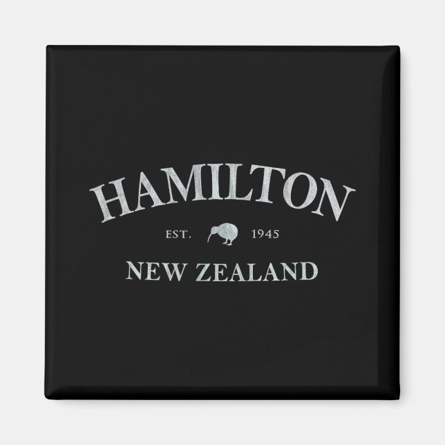 Hamilton New Zealand Hamilton Nz Graphic Print  Magnet (Framsidan)