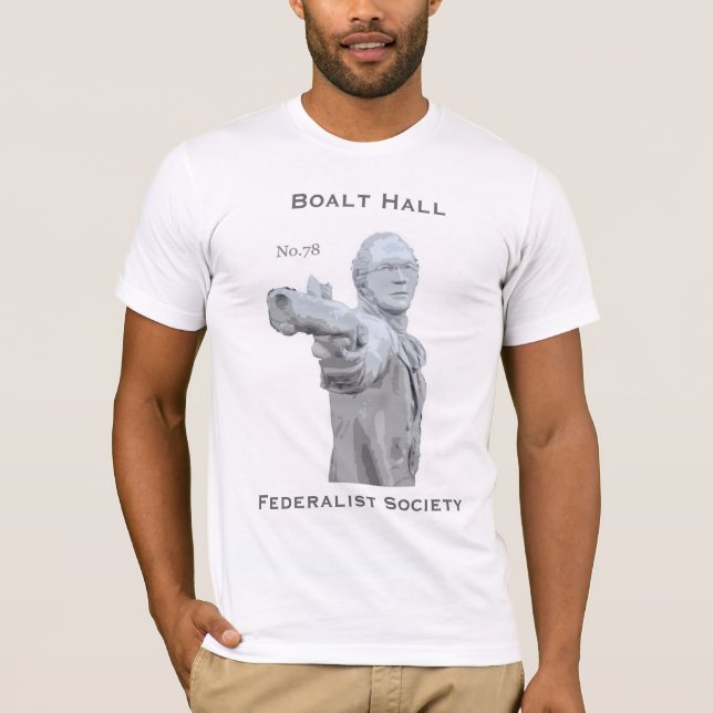 Hamilton nr. 78 på vit t-shirt (Framsida)