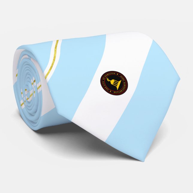 Hamilton (Ohio) City flagga Neck Tie Slips (Rullad)
