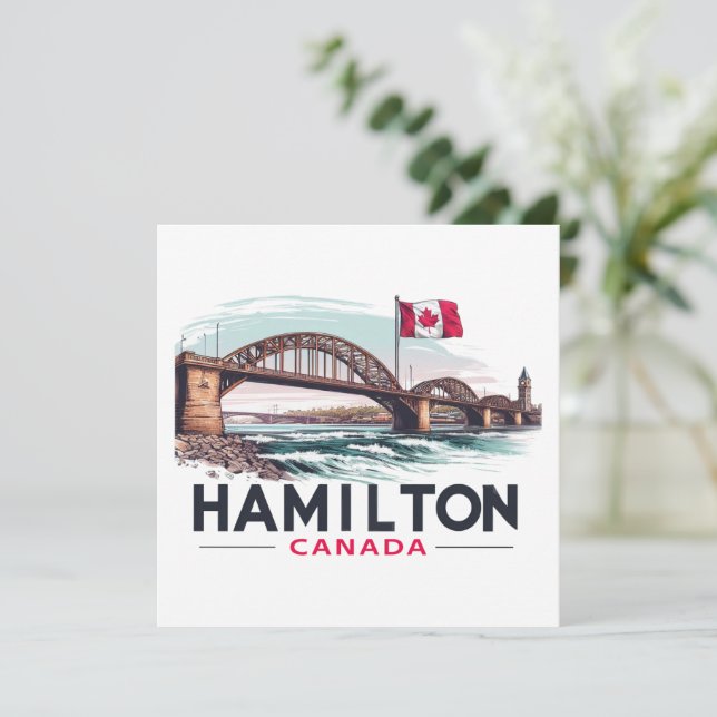 Hamilton Ontario Kanada Julkort (Stående Fram)