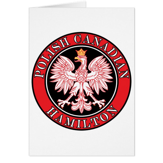 Hamilton polska Canadian Eagle Hälsningskort (Framsidan)