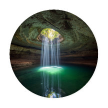 Hamilton Pool Coaster Set - Naturlig Texas-design
