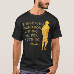 Hamilton Quote History USA Silhouette Women Manar T Shirt