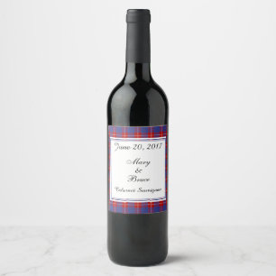 Hamilton Scottish Bröllop Vin etikett