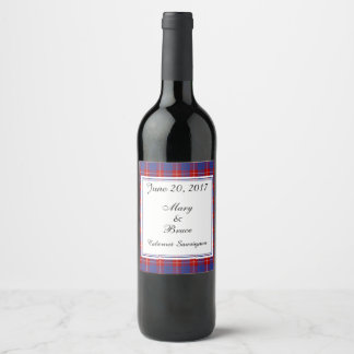 Hamilton Scottish Bröllop Vin etikett