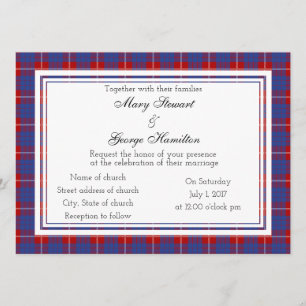 Hamilton Scottish Wedding Investigation Inbjudningar