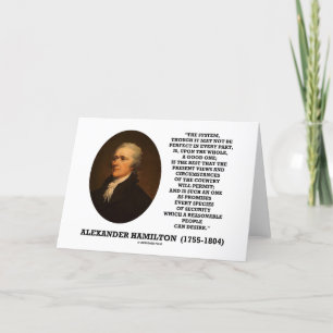 Hamilton system att inte vara perfekt ett bra ett kort