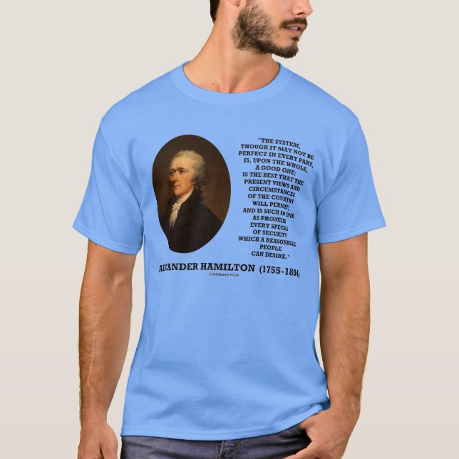 Hamilton system att inte vara perfekt ett bra ett tee shirt (Framsida)