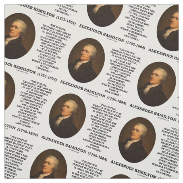 Hamilton system att inte vara perfekt ett bra ett tyg (Provkarta)
