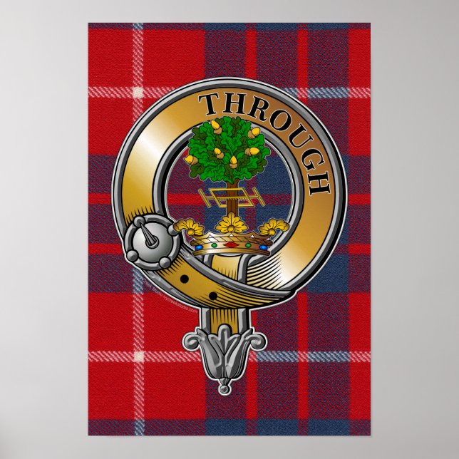 Hamilton Tartan & Badge Poster (Framsidan)
