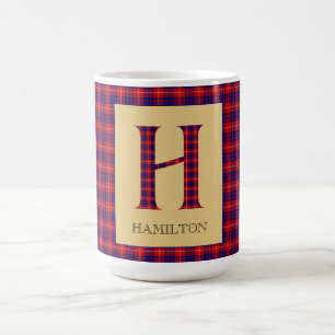 Hamilton Tartan Monogram H Kaffemugg