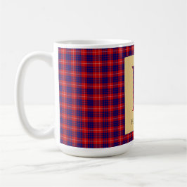 Hamilton Tartan Monogram H Kaffemugg