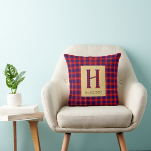 Hamilton Tartan Monogram H Kudde