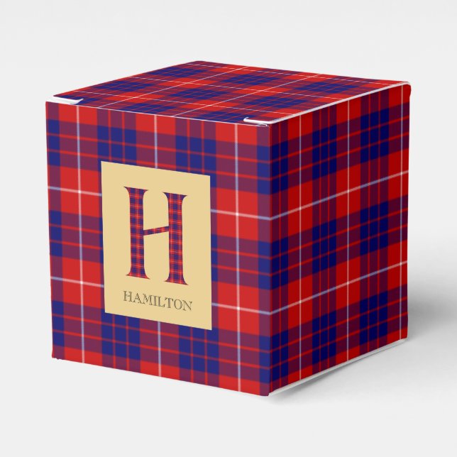 Hamilton Tartan Monogram H Presentaskar (Framsidan Sidan)