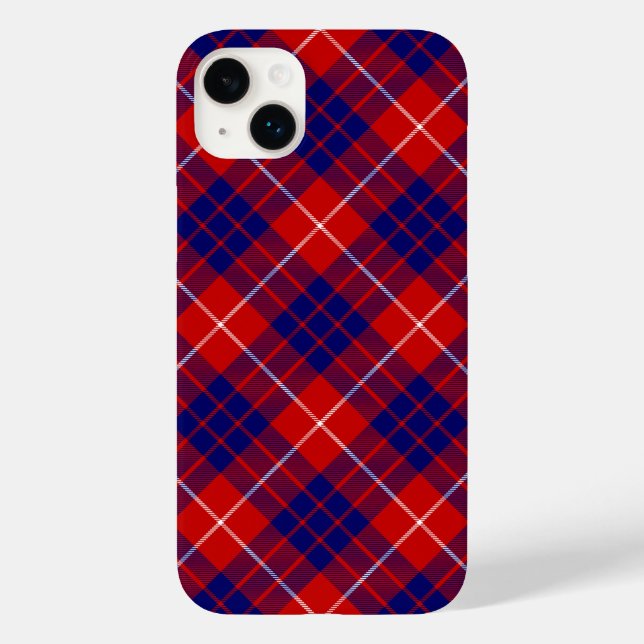 Hamilton tartan Red Blue lila plaid (Baksida)