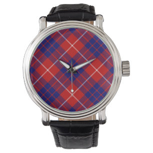 Hamilton tartan Red Blue lila plaid Armbandsur