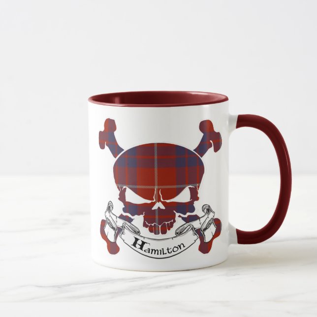 Hamilton Tartan Skull Mugg (Höger)