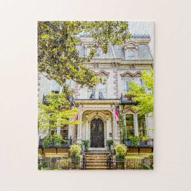 Hamilton-Turner Inn Savannah Mansion Puzzle Pussel (Vertikal)