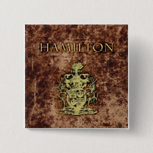 Hamilton vapensköld knapp