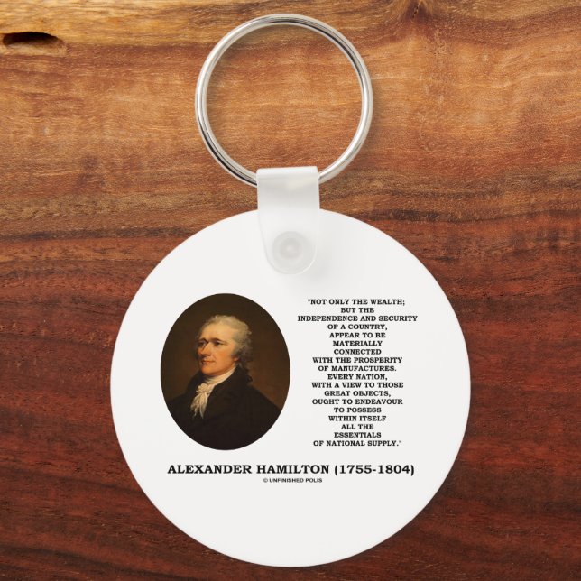 Hamilton Wealth Independence Security Manufacturer Nyckelring (Framsida)