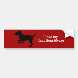 Hamiltonstovare Hund Kärlek Bildekal