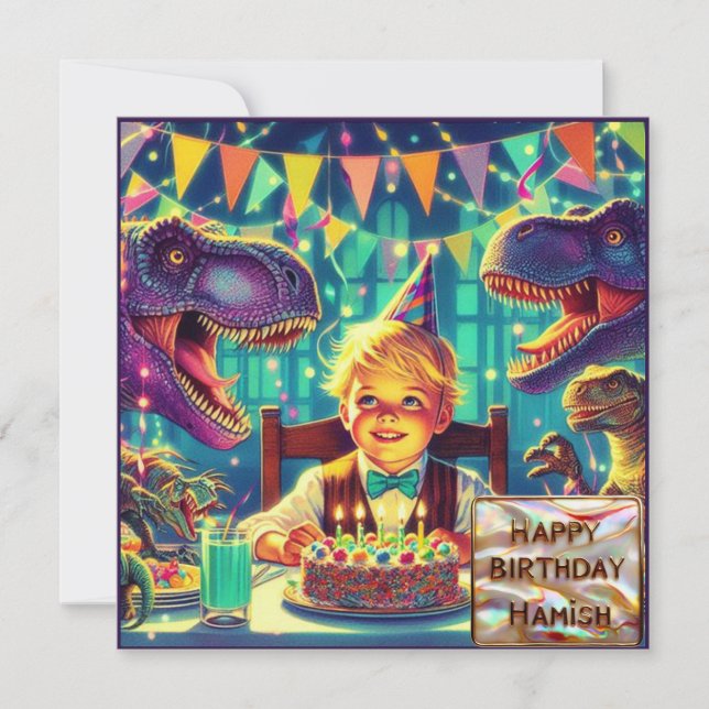 HAMISH ~ Birthday Card ~ Lila Blue ~ (Framsida)