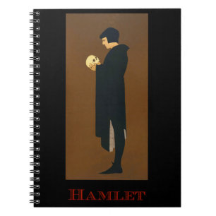 Hamlet 1894 anteckningsbok med spiral