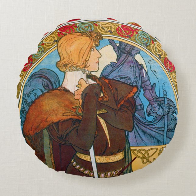 Hamlet, Alphonse Mucha Dekorativ kudde (Framsidan)