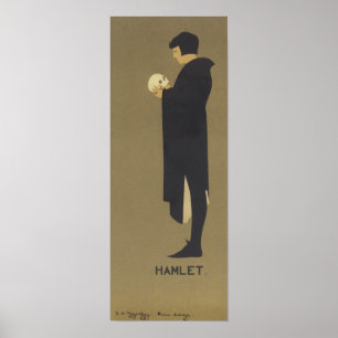 Hamlet Art nouveau Poster