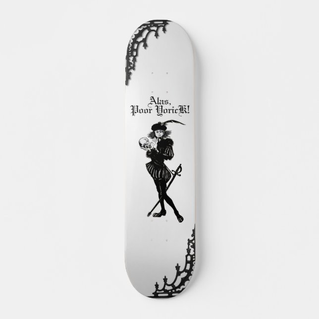 Hamlet Caricature Mini Skateboard Bräda 18,5 Cm (Framsida)