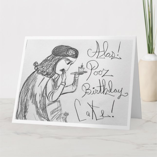 Hamlet Contemplate the Fate of Birthday Cakes Kort (Framsida)