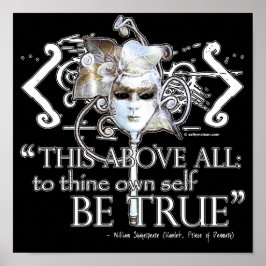 Hamlet ".. egen sig vara sann ..." Offert Poster