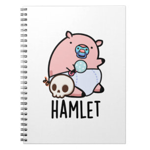 Hamlet Funny Shakepear Baby Pig Pun Anteckningsbok