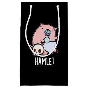 Hamlet Funny Shakepear Baby Pig Pun Mörk BG