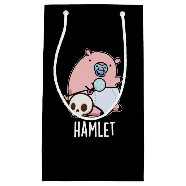 Hamlet Funny Shakepear Baby Pig Pun Mörk BG (Framsidan)
