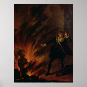 Hamlet och Ghost från hans Far Poster