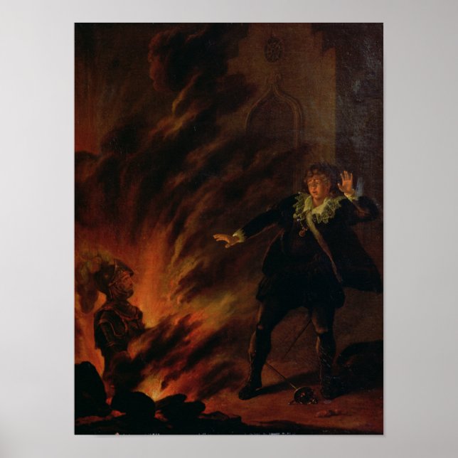 Hamlet och Ghost från hans Far Poster (Framsidan)