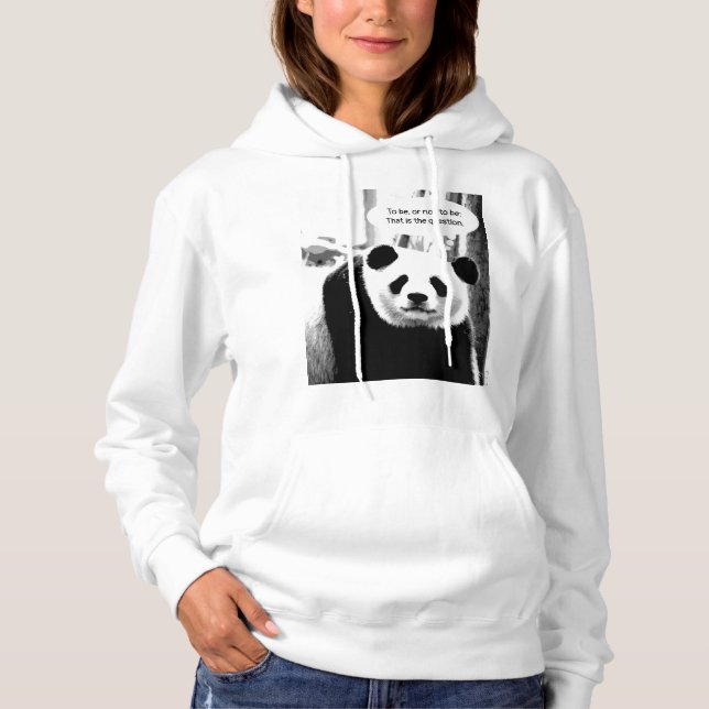 Hamlet Quote Panda Bear Elegant Womens Modern T Shirt (Framsida)