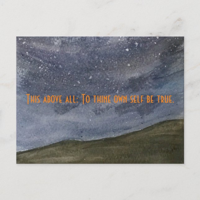 Hamlet Quote Vykort (Framsida)