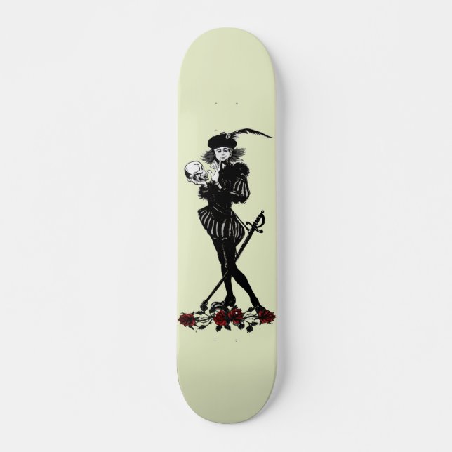 Hamlet The Bard Limegrön  Mini Skateboard Bräda 18,5 Cm (Framsida)