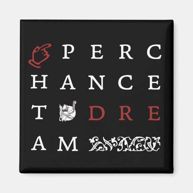Hamlet uppåt (magnet) magnet (Framsidan)